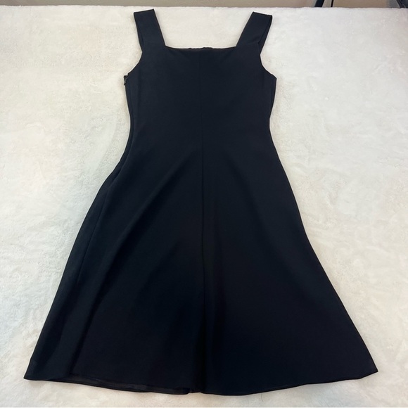 COPY - Vtg CACHET Cowl Neck Cocktail Dress Crape Lined Black Sz 4 Whimsy Goth Y… - Picture 5 of 10